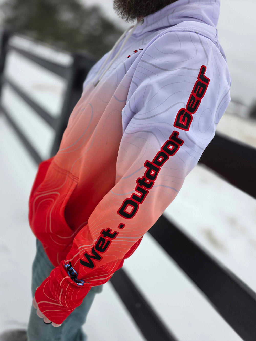 PRE-ORDER - Black WET. Echo-Line Winter Hoodie