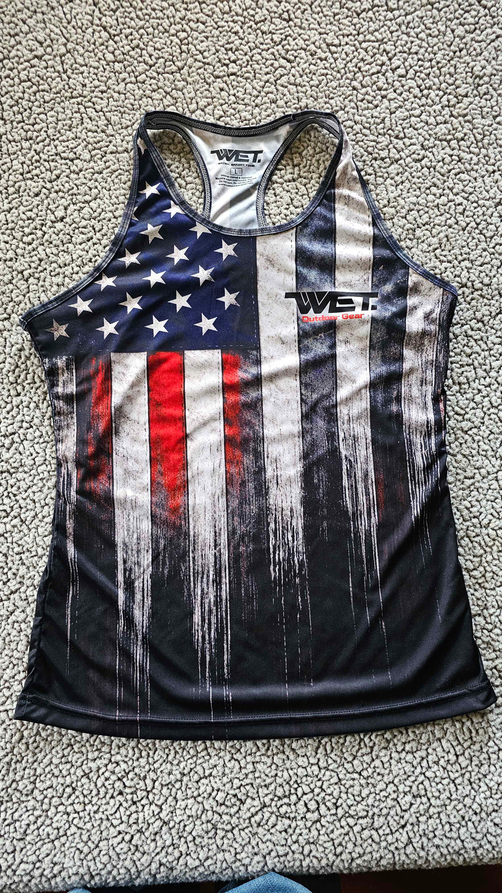 WET. Outdoor Gear 250th Anniversary Racer Back Tank Top