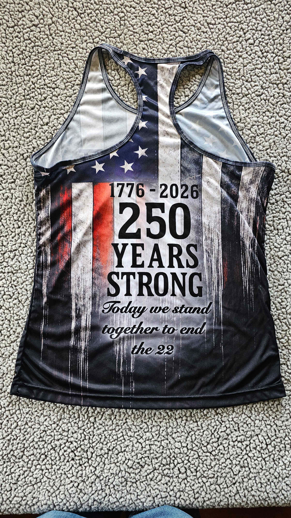 WET. Outdoor Gear 250th Anniversary Racer Back Tank Top