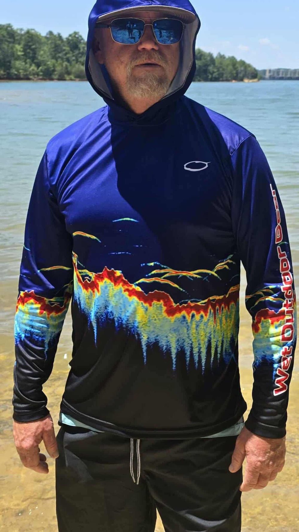 WET. Hooded Performance Shirt - Sonar
